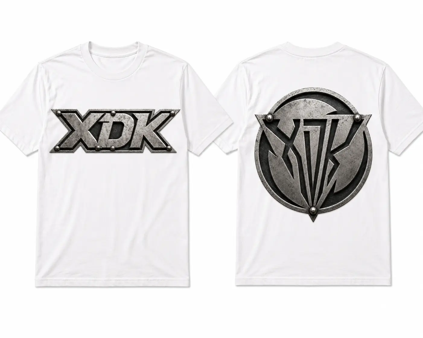 Metal XDK Logo T-Shirt - Adult, Streetwear, Unisex, Motocross, Shortsleeve, Metallic, Casual, Tshirt