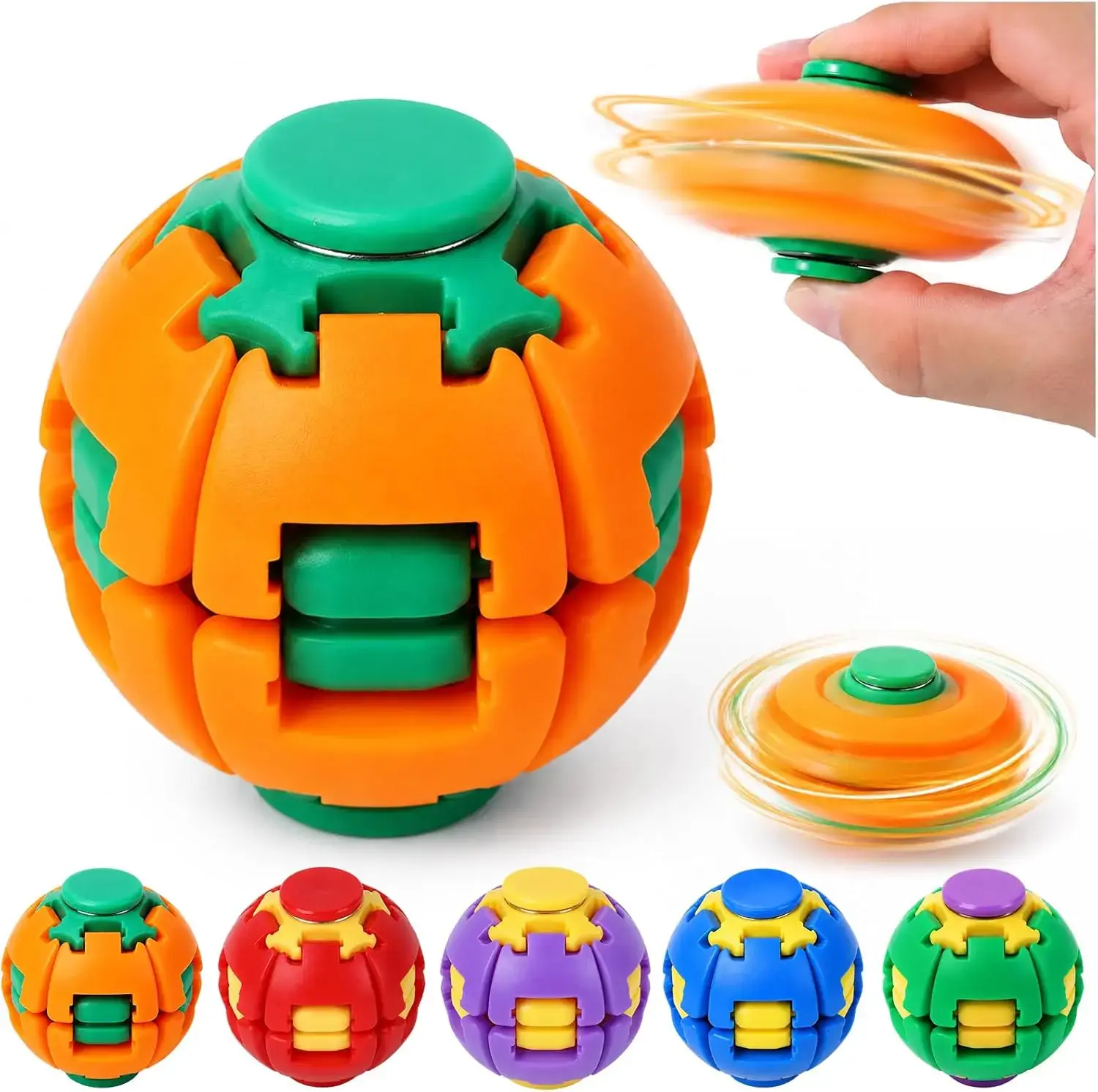 Colorful Interactive Puzzle Ball - Kids' Educational Fidget Toy, Multiple Colors Available - Enhances Brain Teasers, Hand-Eye Coordination