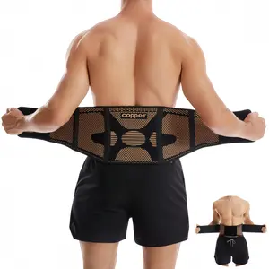Sports Copper Ion Lumbar Support Belt for Lower Back Pain Breathable Design for Herniated Disc Sciatica Scoliosis For Men & Women