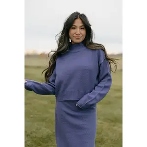 Kenny Sweater-Dusty Indigo