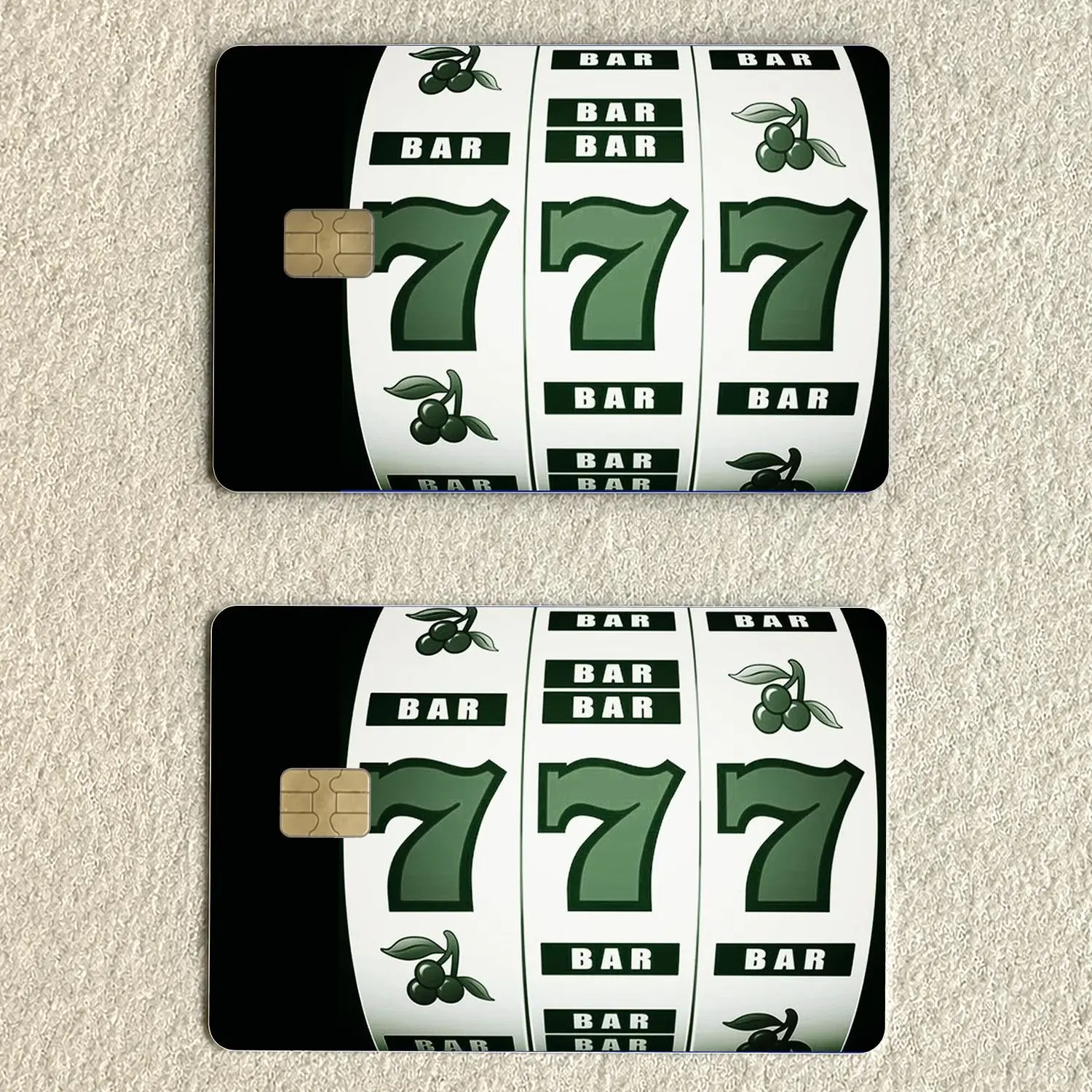 Vintage 777 Slot Reel Card Skin | Lucky Number Credit & Debit Card Sticker