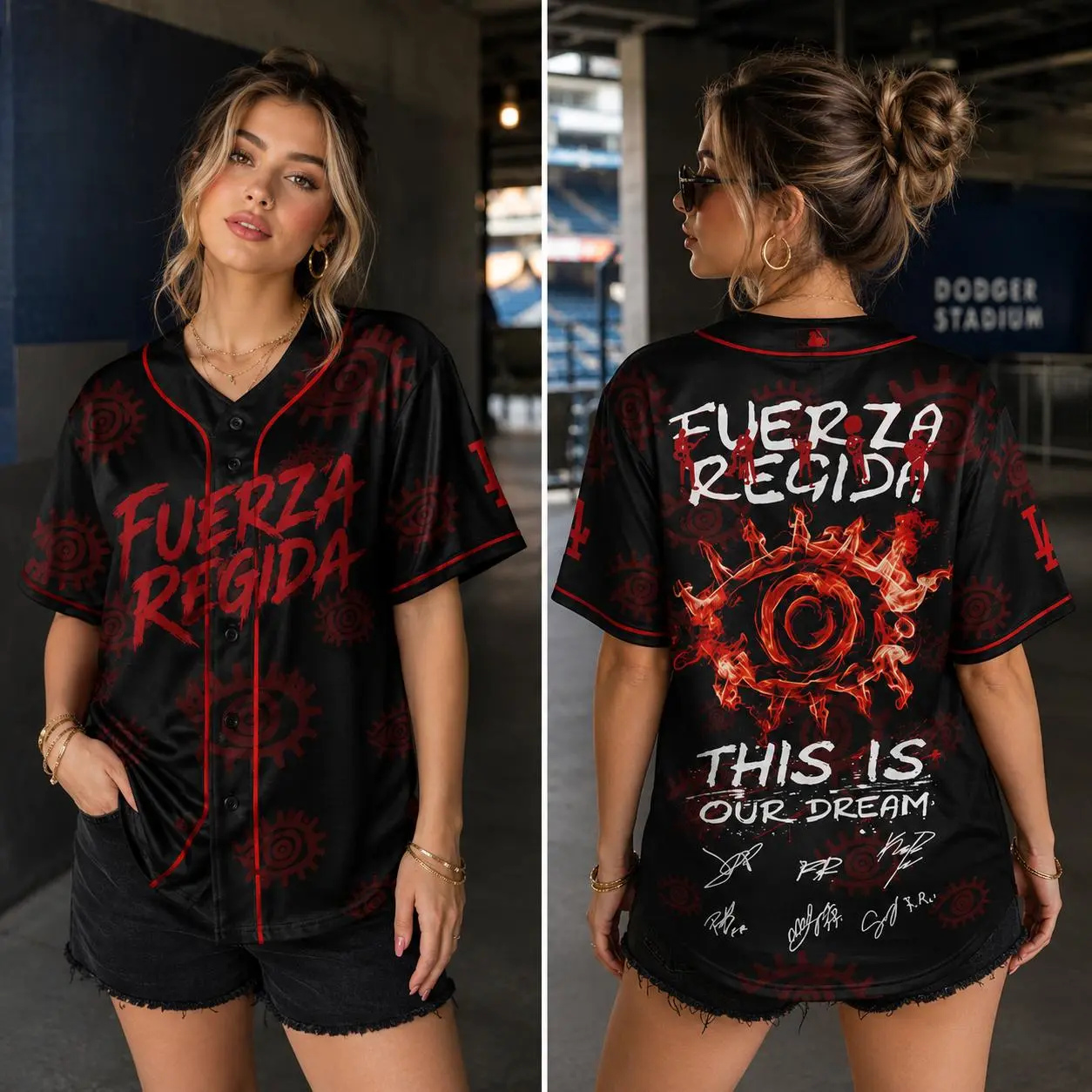 Fuerza Regida Baseball Jersey, This Is Our Dream Tour 2026 Shirt, Button Up Shirt, Concert Fan Apparel, Fuerza Regida Merch, Fan Gift