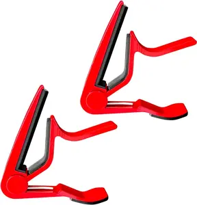 5 Core Guitar Capo Pair for Acoustic & Electric Guitar Quick Change Kapo for 6 String Banjo Mandolin and Ukulele Fast Clip On Capotraste for Student Professional Instrument Players