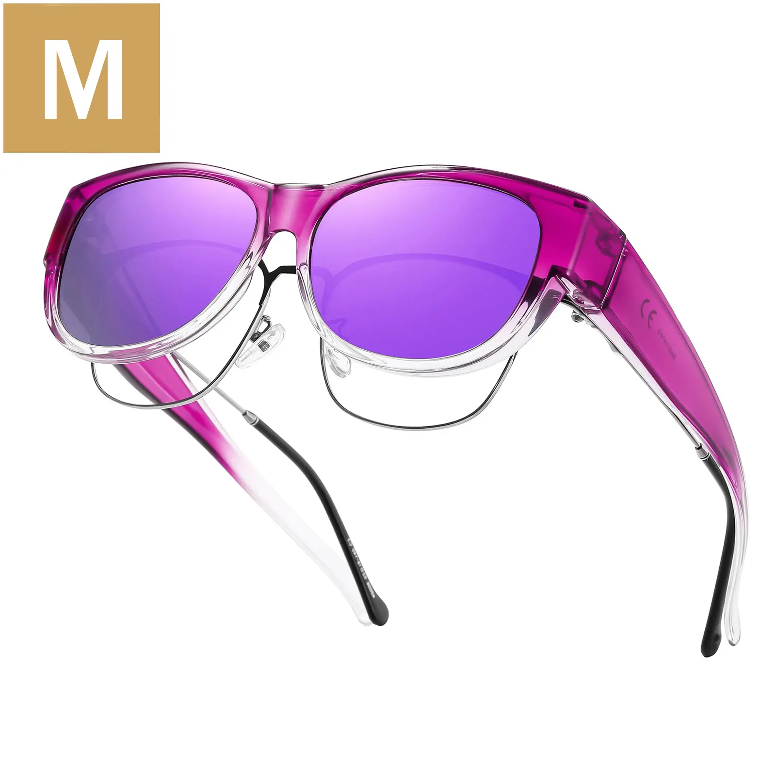 M Size Gradient Purple Frame Purple Lens