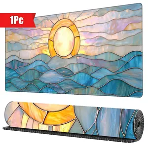 BHJLAXR Tiger Pattern Mouse Pad, Rectangle Gaming Mouse Pad, Office Desk Keyboard Mat, Non-Slip Mousepad, Desk Mat for Home Office