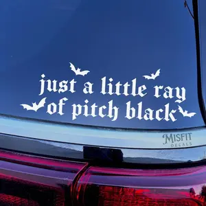 Spooky Bats Car Decal: Gothic Punk Car Accessories