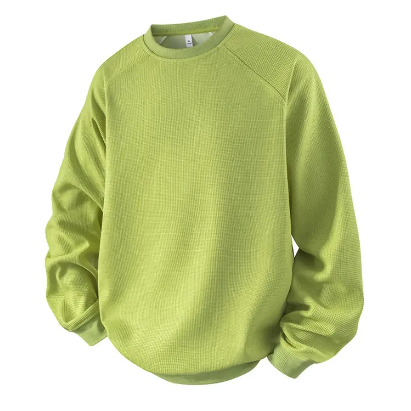 Men's Raglan Sleeve Crew Neck Long Sleeve T-Shirt, Crew Neck Pullover Sweatshirt, New Hoodless Base Shirt, Solid Color Crew Neck Loose Casual Versatile Long Sleeve Sweatshirt, Men's Casual Top, Men's Everyday Wear, Suitable as a Gift, Men's Gift summervib