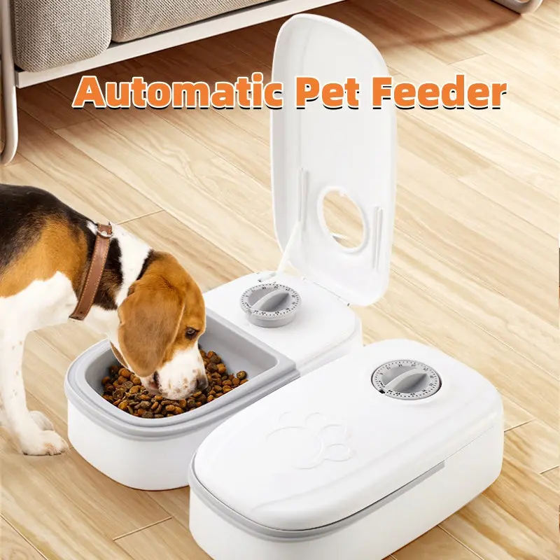 Automatic Pet Feeder & Smart Food Dispenser with Timer — Stainless Steel Bowl for Cats & Dogs