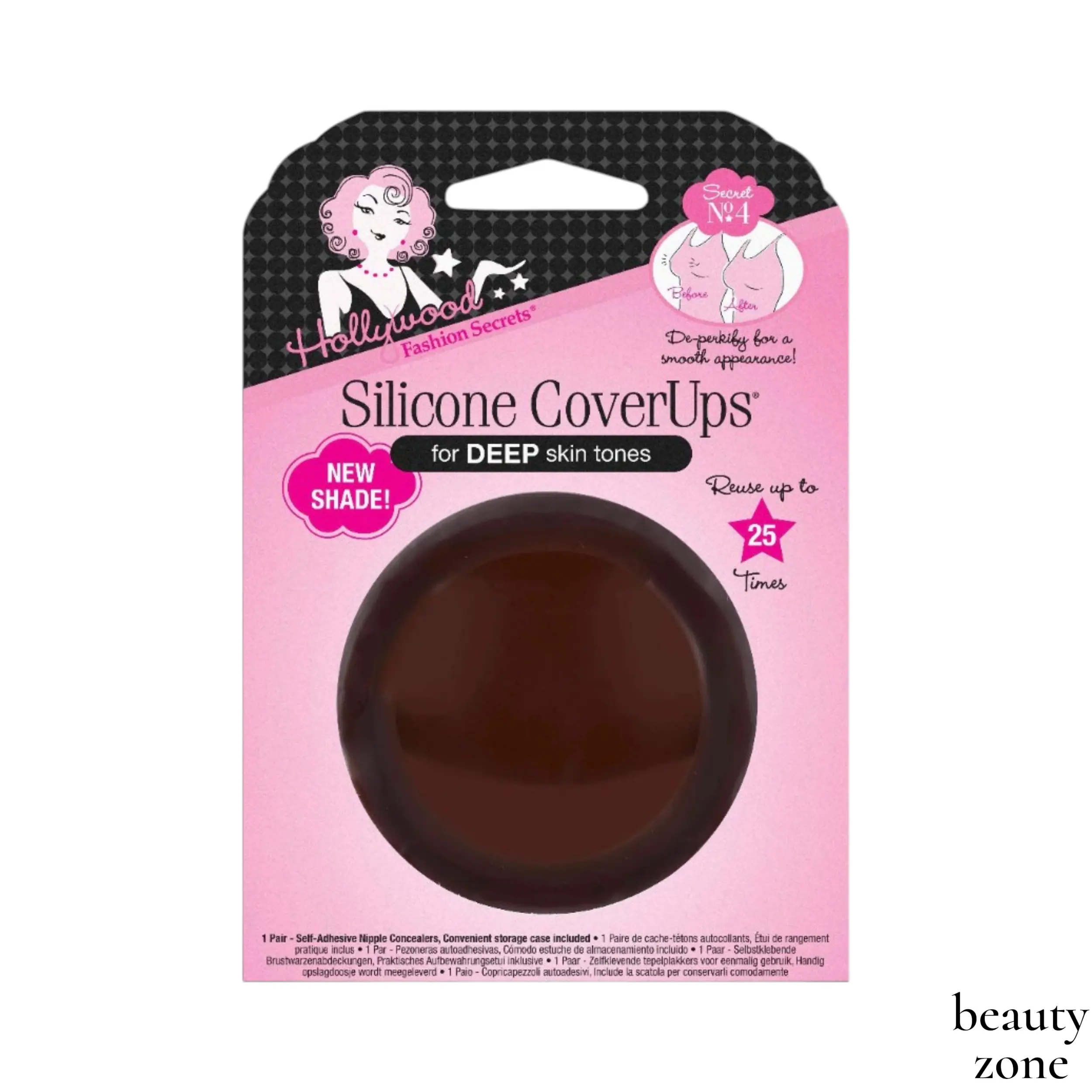 Hollywood Fashion Secrets Silicone CoverUps, Deep Skin Tone #69412