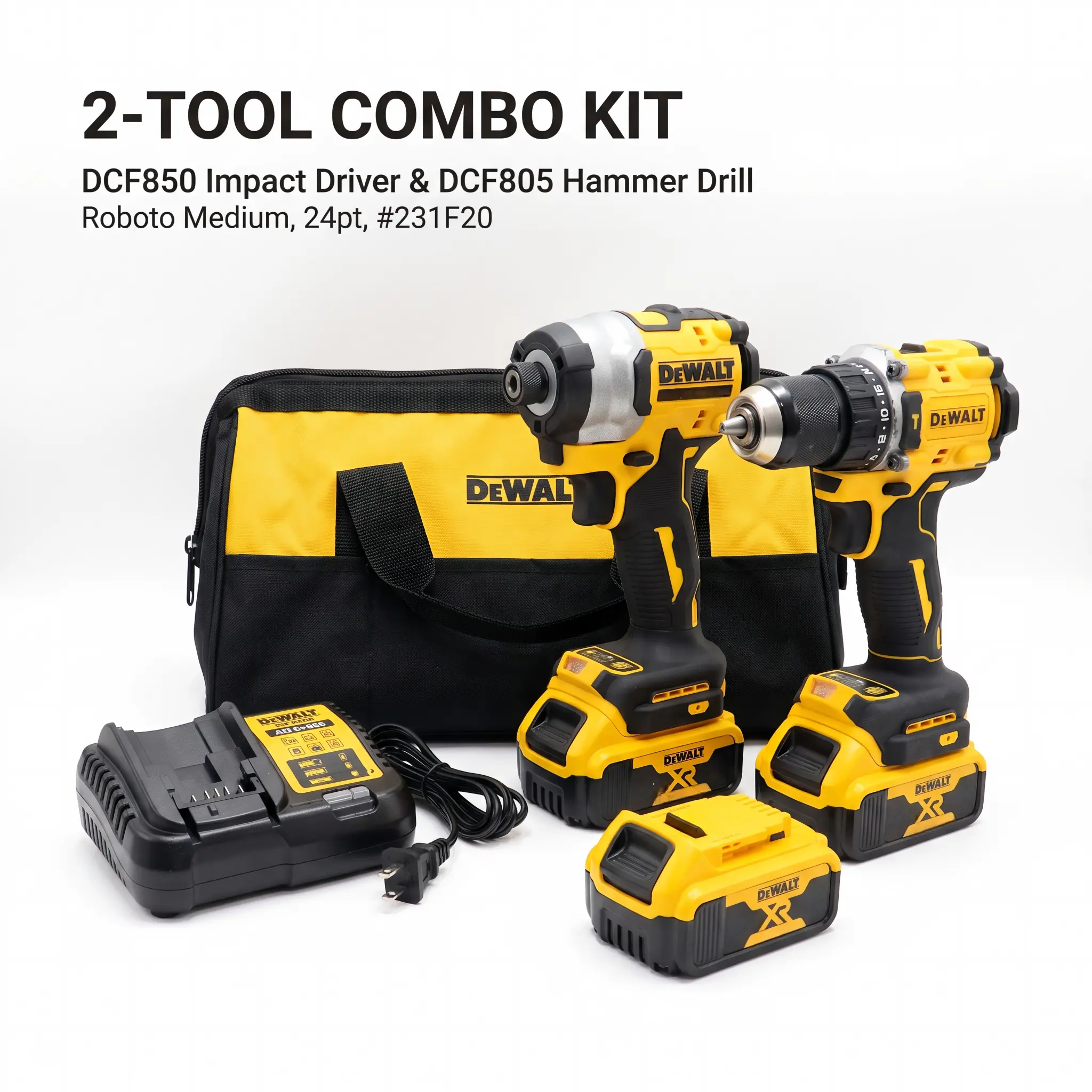 DEWALT DCF850 Driver & DCF805 Drill Combo Kit, Ideal for Cabinetry Assembly, Electrical Mounting Fastening and Drilling Tasks bolt Cordless heavy-duty application ip54 protection screw gun