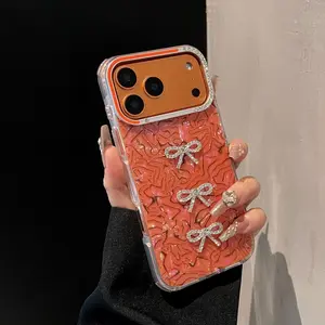 INS butterfly case suitable for iPhone 17 Pro Max, Apple 15, 16 Pro Max new models, 17 premium, 16 trendy, 15 Pro popular, 13 women's version, 14 shockproof case