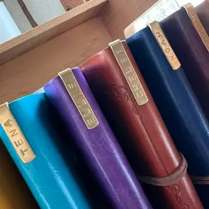 Personalized Hand Stamped Brass Name Clip for your Legacy Binder