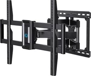 Full Motion TV Wall Mount for 37-75 inch Flat/Curved TVs up to 100lbs, Wall Mount TV Bracket Swivel and Tilt, TV Mount Fits 8/12/16"  Studs, Max VESA 600x400mm, PILF3