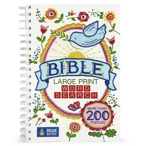 Bible Large Print Word Search: More Than 200 Puzzles -- Parragon Books - Spiral