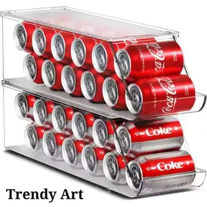 Trendy Art Refrigerator Organizers, Soda Can Dispensers, Clear Plastic Drink Holders, Fridge Organizer, Room Organizer, Kitchen Accessories, Gadgets for The Home, Kitchen Gadgets, Dorm Essentials, Home Decor, Summer for Gift