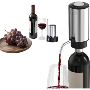 Rechargeable Electric Wine Aerator & Decanter – Automatic Dispenser with Storage Base| Two Modes: Single Press  or Long Press for Continuous Pour