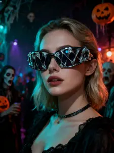 Halloween Venom Eyewear, Unique Design Plastic Frame Sunglasses, Perfect for Party Atmosphere, Must-Have Halloween Accessory