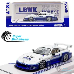 INNO64 1:64 LBWK FD3S RX-7 LB-Super Silhouette White HK Toy Car Salon 2024