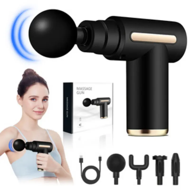 Cordless Shiatsu Neck & Shoulder Relaxer for Shoulder Pain Relief - Compact, Silent, 4 Massage Heads, 6 Speed Settings, Touch Button, USB Port, Rechargeable ABS Plastic Deep Muscle Massager for Office Workers (Beauty & Personal Care)