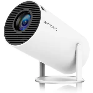 Mini Projector, HY300 PRO Portable Projector, Support 4K 1080P with Dual-Band WIFI6 5G  5.0  Android 11, 180? Rotatable, Auto Keystone Correction, 35"-130" Screen Video Projector