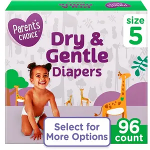 Baby Diapers (Size 5) 96 count Dry & Gentle with leak protection