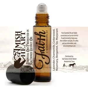 Faith Synergy Blend Roller | Amish Heart | Calming & Uplifting Essential Oil Roller