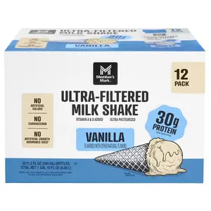 Member's Mark Ultra-Filtered Milk Shake, Vanilla, 11.5 fl. oz., 12 pk.