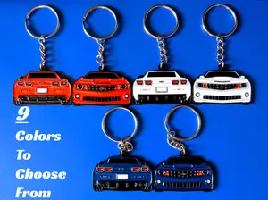 Keychain For Chevy Camaro SS 5th Gen 2-Sided 2010-2013 Key Ring Unique & Cool Gift For Car Enthusiast, Car Guys, Gearhead, Dad, Him, Her, Boyfriend
