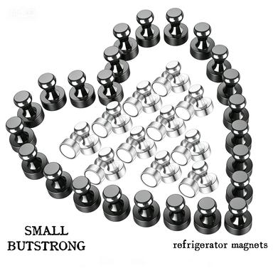 Durable Strong Magnetic Push Pins Brushed Nickel Thumbtack Magnets for Refrigerator Whiteboard Locker School Classroom Home Office Bulletin Board Organizing Tool Durable Strong Magnetic Push Pins Brushed Nickel Thumbtack Magnets for Refrigerator Whiteboard Locker School Classroom Home Office Bulletin Board Organizing Tool