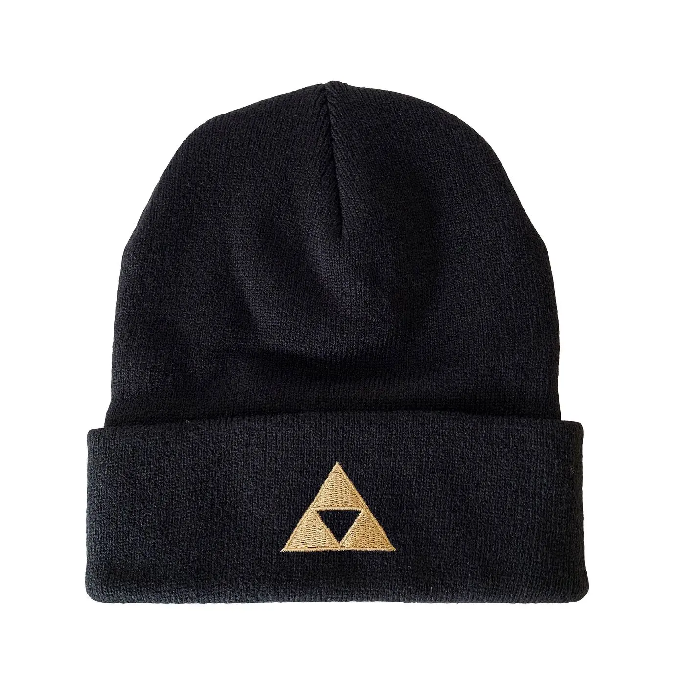 Zelda Triforce Design Embroidered Beanie Winter Beanie