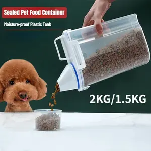 Moisture-Proof Pet Food Storage Container with Lid