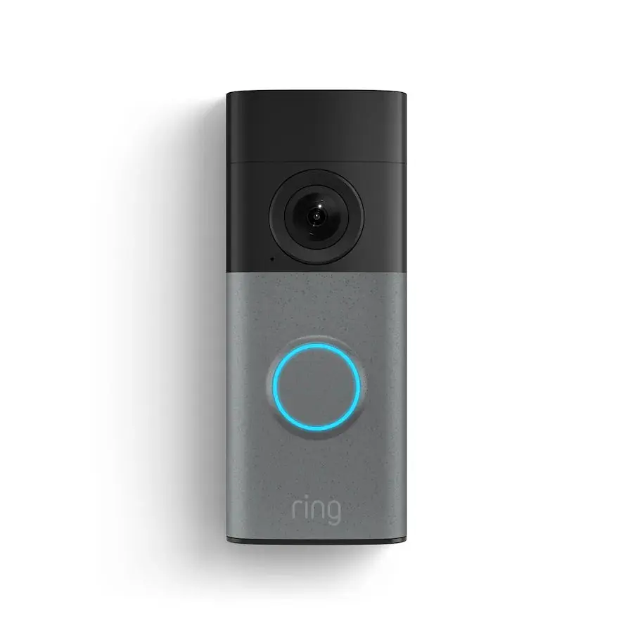 Ring Wired Smart Doorbell 2K Video Two-Way Talk Speckled Grey