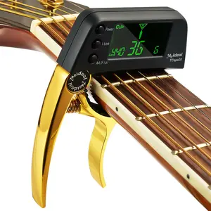 Guitar Tuner Chromatic Clip on Tuner For Guitar Bass Violin Ukulele Banjo Brass