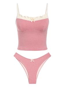 women's summer beach floral leaves halter tied tank style full coverage bikini tankini set two piece bathing suits, swimsuit women, swimming, tankini outfit, swimsuit women, tankini outfit