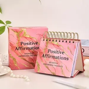365-Day Undated Inspirational Flip Desk Calendar – Daily Motivation, Positive Affirmations & Self-Care Quotes