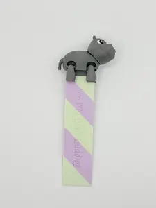 Hallie the Hippo Complete Articulated Bookmark