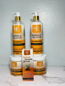 Nadenby Complete Hair Revival Set (Infused with Biotin, Argan Oil & Natural Plant Extracts)