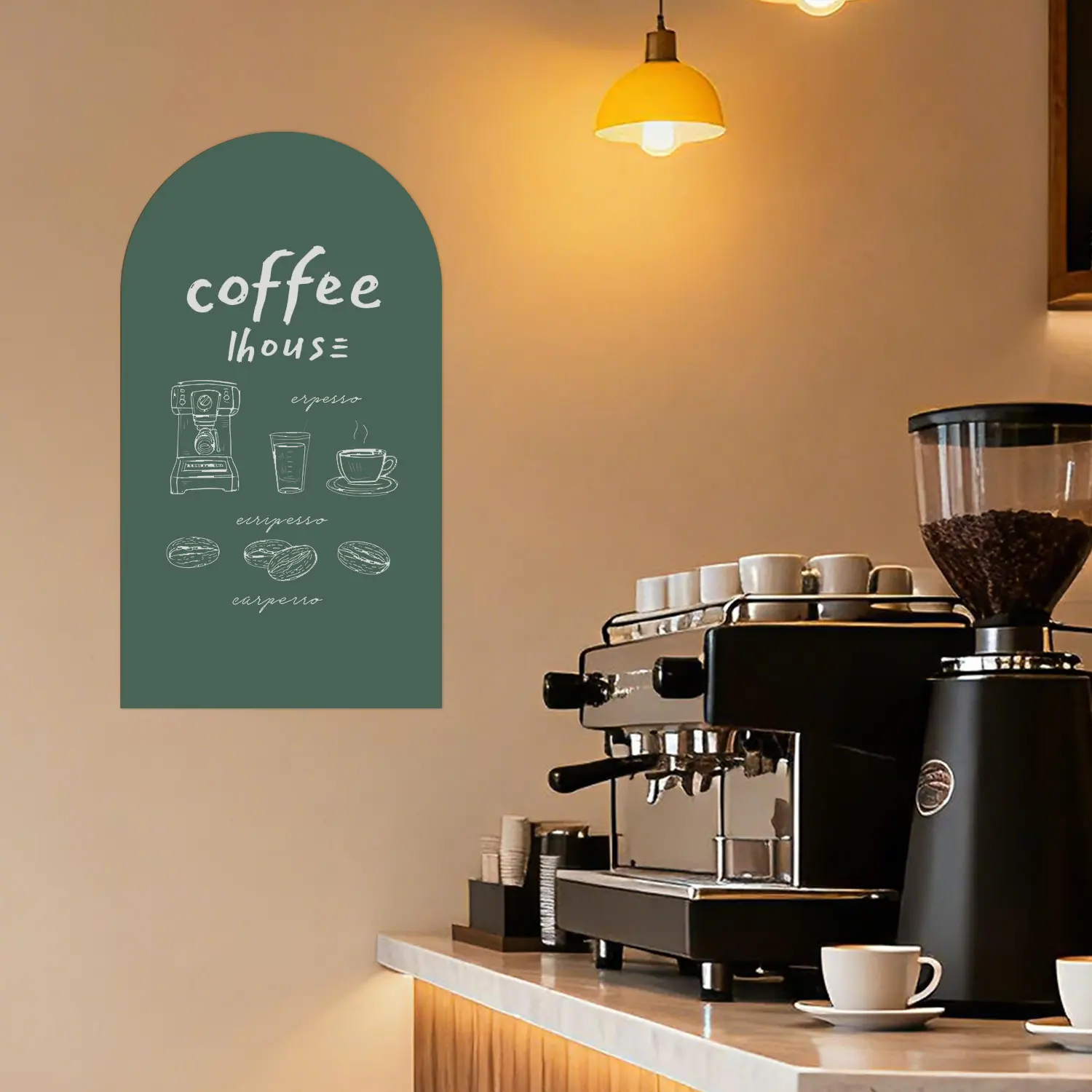 Dark green magnetic arched decal contact paper, 40cm80cm/50cm90cm, peel and stick wall self-adhesive magnetic wall panel stickers, suitable for peel and stick magnet contact paper rolls in homes, schools, restaurants, cafes, and offices.