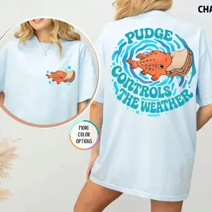 Two-sided Graphic Pudge Controls The Weather Shirt, Lilo and Stitch Tee, Fish Pudge Tshirt, Trip Shirt, Magic Kingdom Tee [Adult - Youth - Toddler Magic Kingdom]