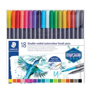 Double-Ended Watercolor Brush Pens 18ct