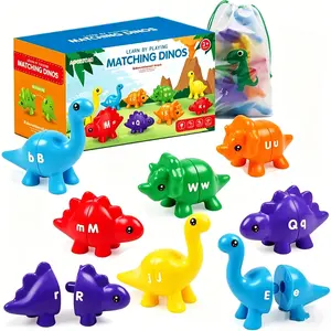 Children Early Education Dinosaur Letter Matching Unicorn Math Toy, Math Learning Tools, Montessori Learning Aids for Kindergarten, Educational Toys for Kids