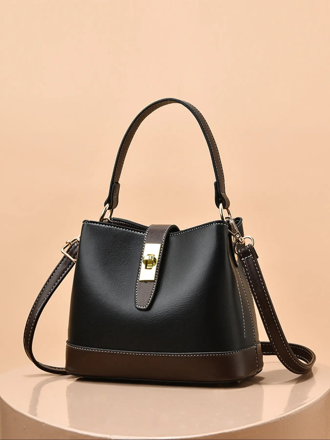 Water Bucket Bag Fashion Handbag New Versatile Elegance Shoulder Crossbody Women's Bag, Stylish and Durable Design for Everyday Use, Fashionable Bucket Bag, Fashionable Daily Crossbody