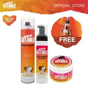 All Day Got Hold | Braiding & Care Bundle | Braiding Gel, Wrap Foaming Mousse, Sheen Spray + Spritz It Free Gift 4c hair styling gel Hair