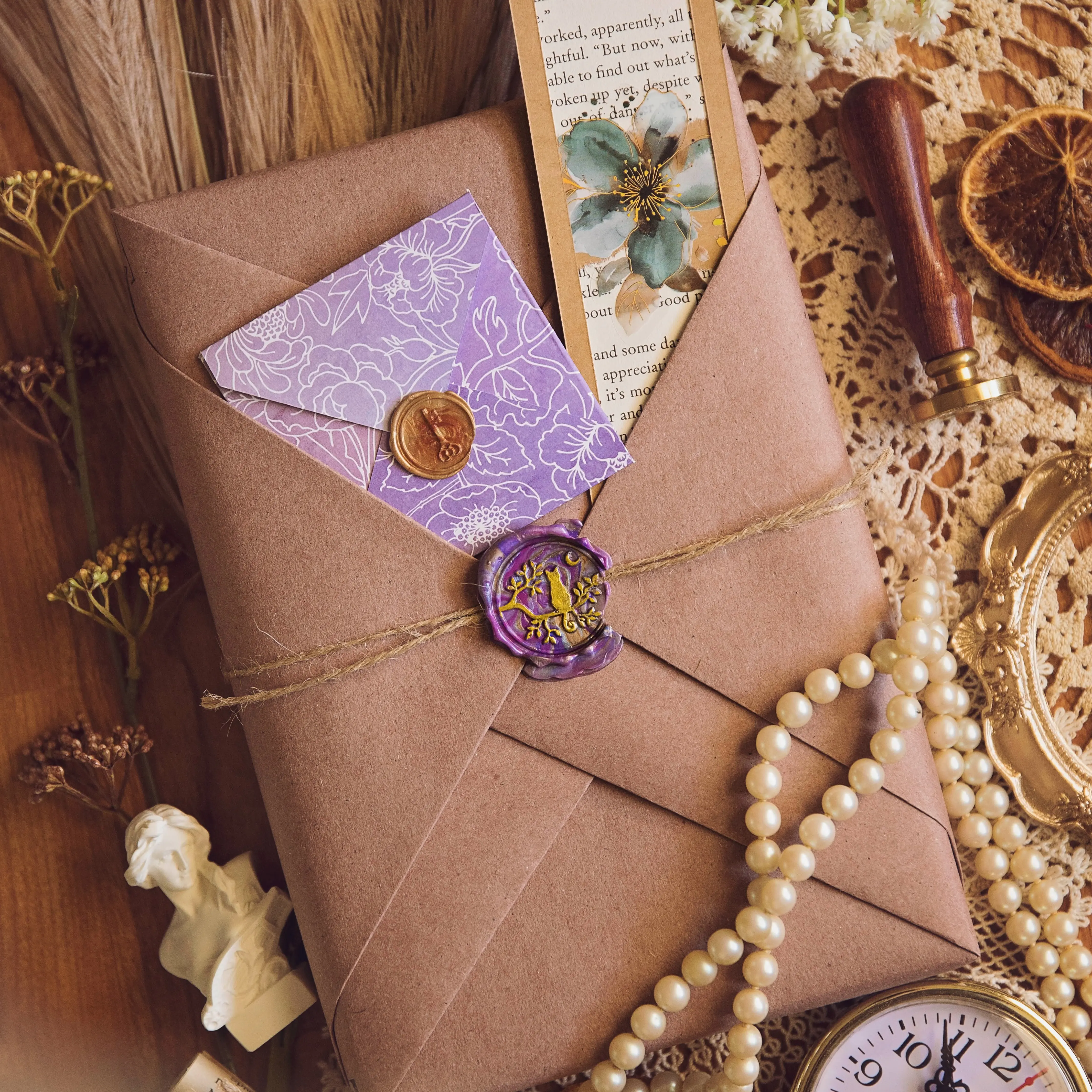 Blind Date With a Book - upcycled, professionally wrapped, elegant book lover