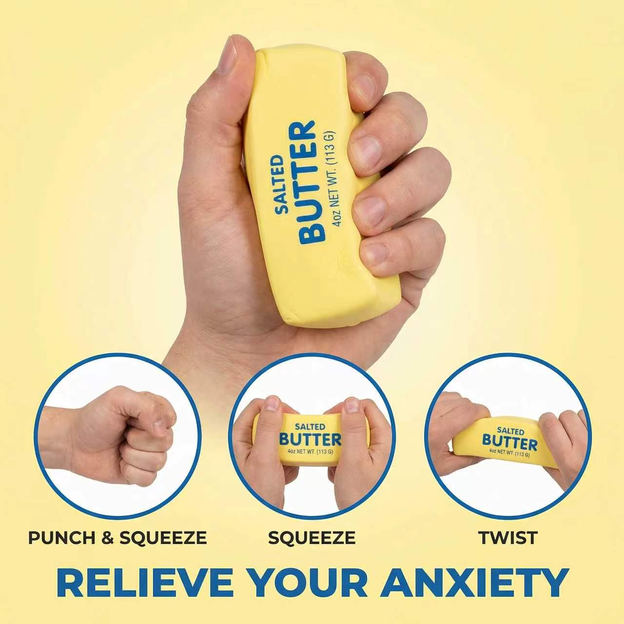 Butter Squishy Toy, Cream Stick Soft Toy with Cream Scent,Perfect for Play & Stress Relief, Ideal Gift for All Occasions