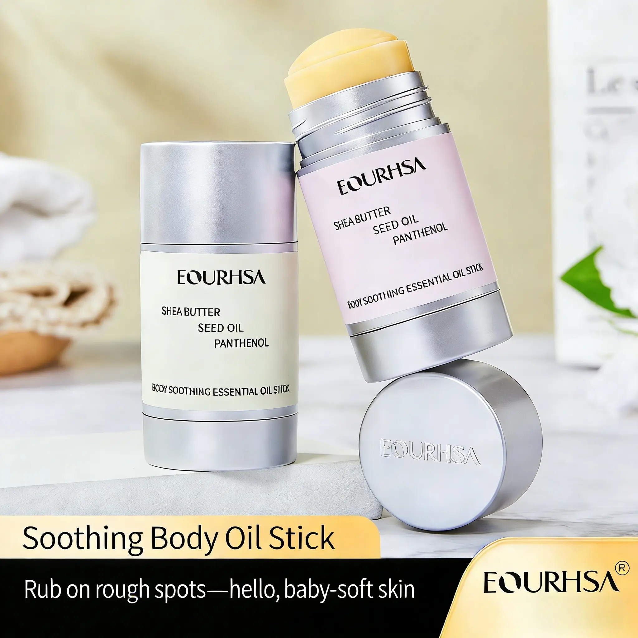 2-Pack Exfoliating Body Stick Bundle - Alcohol-Free Gentle Exfoliating Solution, Dead Skin Remover & Body Scrub Cleanser for Smooth Skin, Ingrown Hairs, Discoloration Repair, Exfoliating Body Bundle