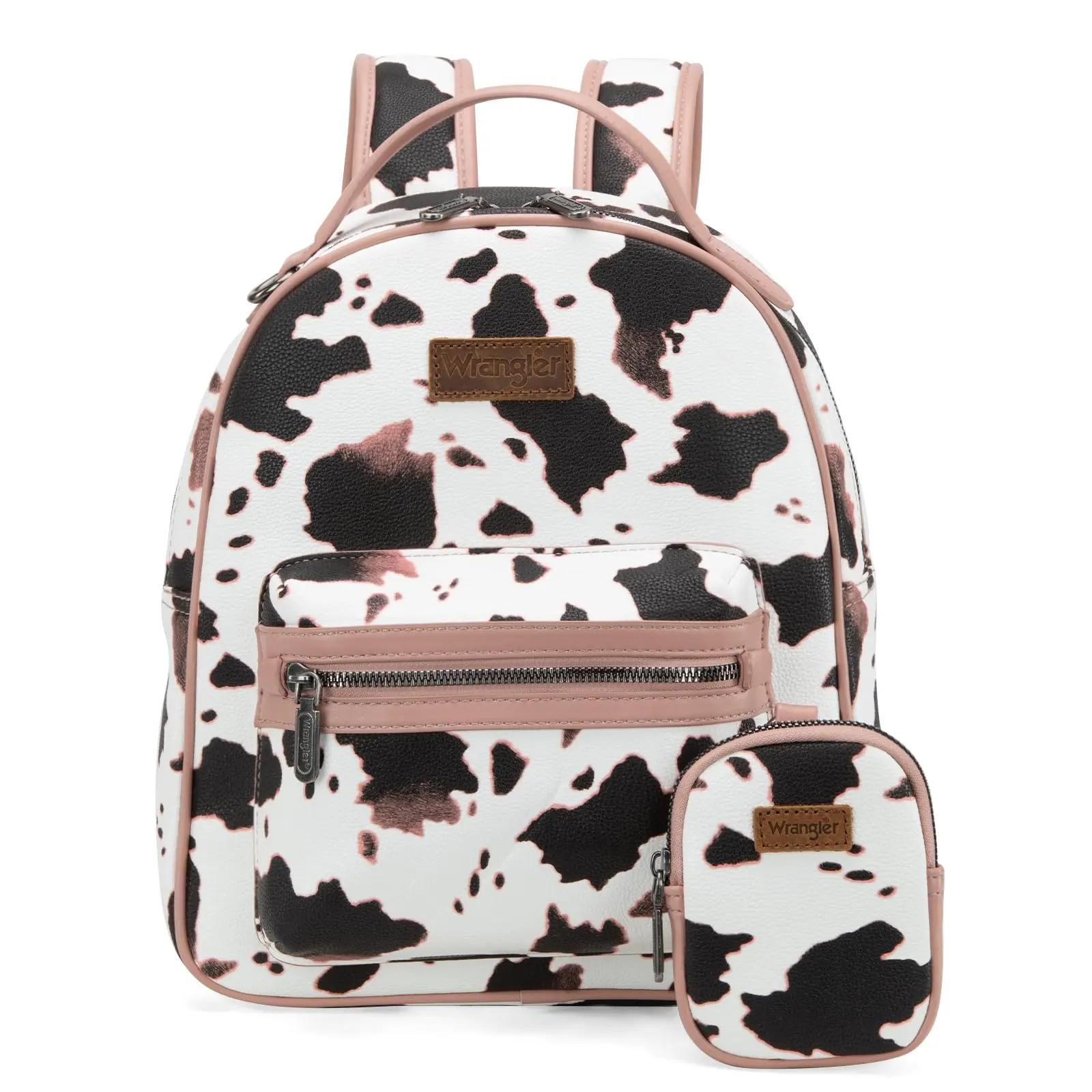 Medium Allover Cow Print Pink