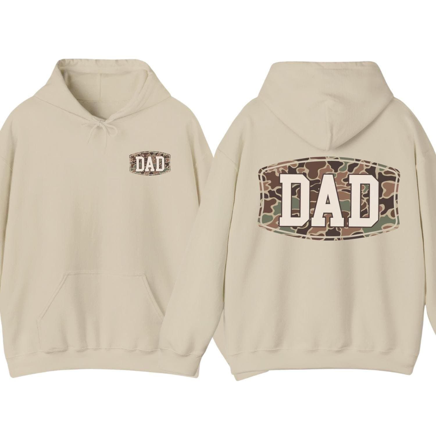 Camo Dad Hoodie, Hunting Dad Hoodie, Father’s Day Gift for Dad, Duck Camo Sweatshirt, Outdoors Dad Hoodie, Grandpa Hoodie, Gift for Him