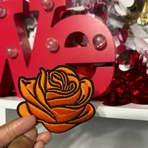 Orange Rose Hat Patch