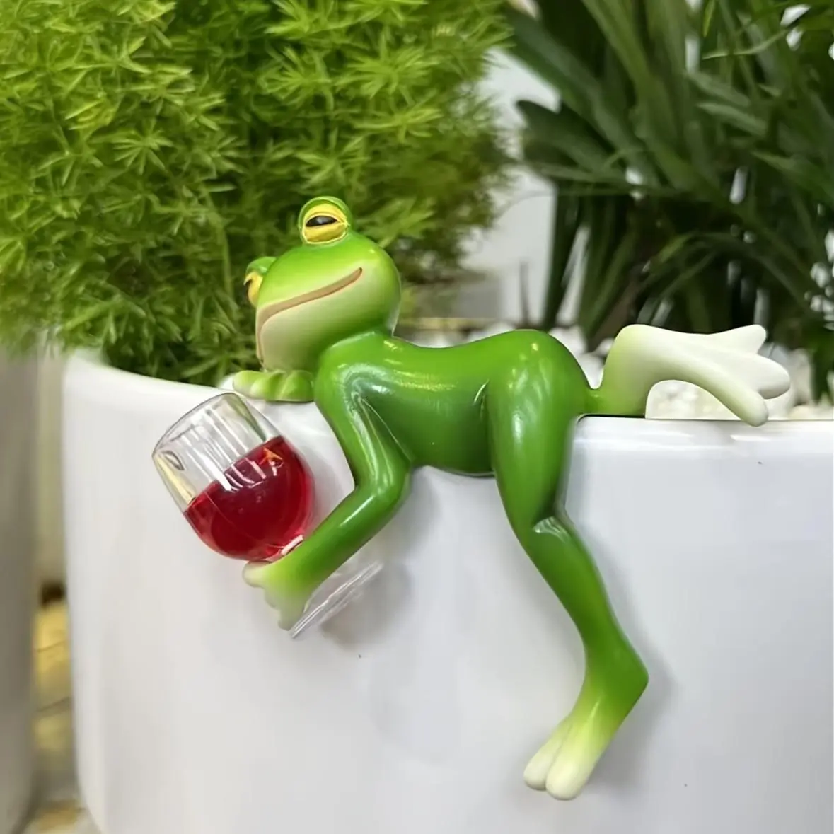 Creative Frog Design Garden Pot, Cute Frog Design Garden Planter, Garden Decoration for Outdoor, Balcony, Garden, Outdoor Planters, Plastic Plant Pots